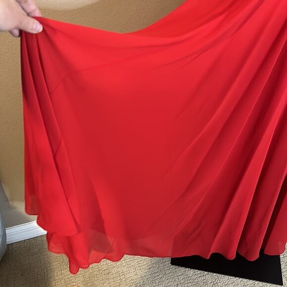 Red Lulu’s Mythical Kind Of Love Maxi Dress Gown Small - Picture 8 of 12